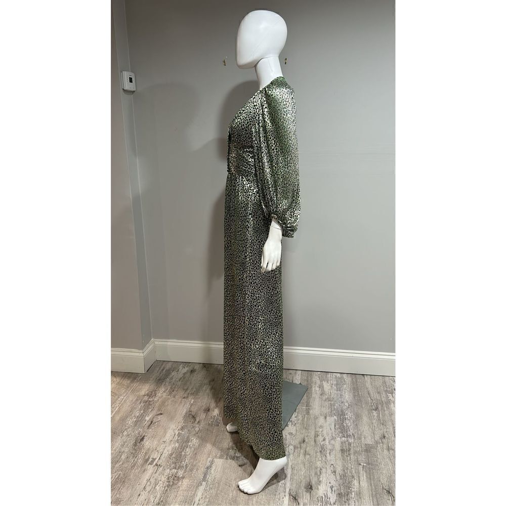 $620 Ba&sh Celie Metallic Leopard Maxi Dress Size XS - Picture 9 of 12